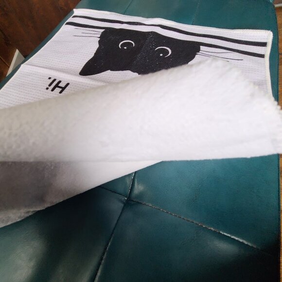 Black Cat Hand Towel Halloween Decor Bathroom Decoration Kitchen Dish Cloth Gift - Picture 9 of 11